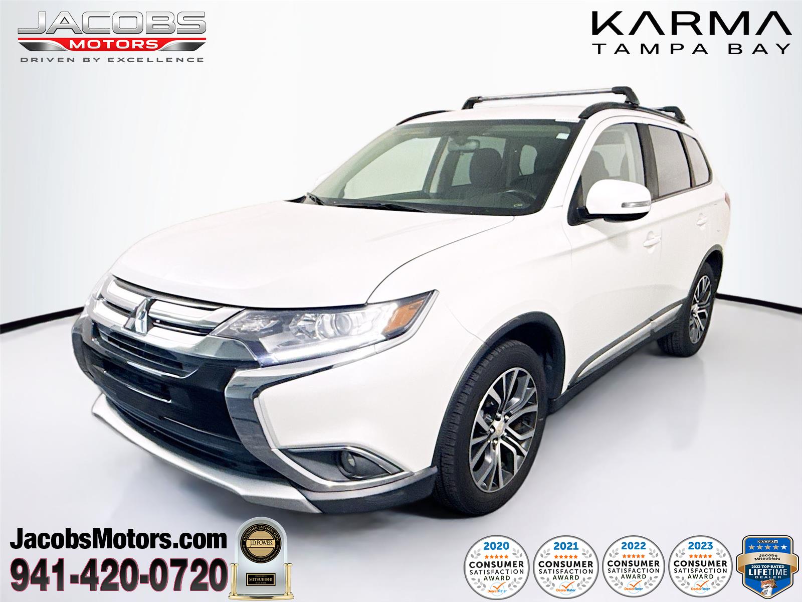 Diamond White Pearl 2018 Mitsubishi Outlander SE FWD SUV / Crossover Front-Wheel Drive Continuously Variable Transmission