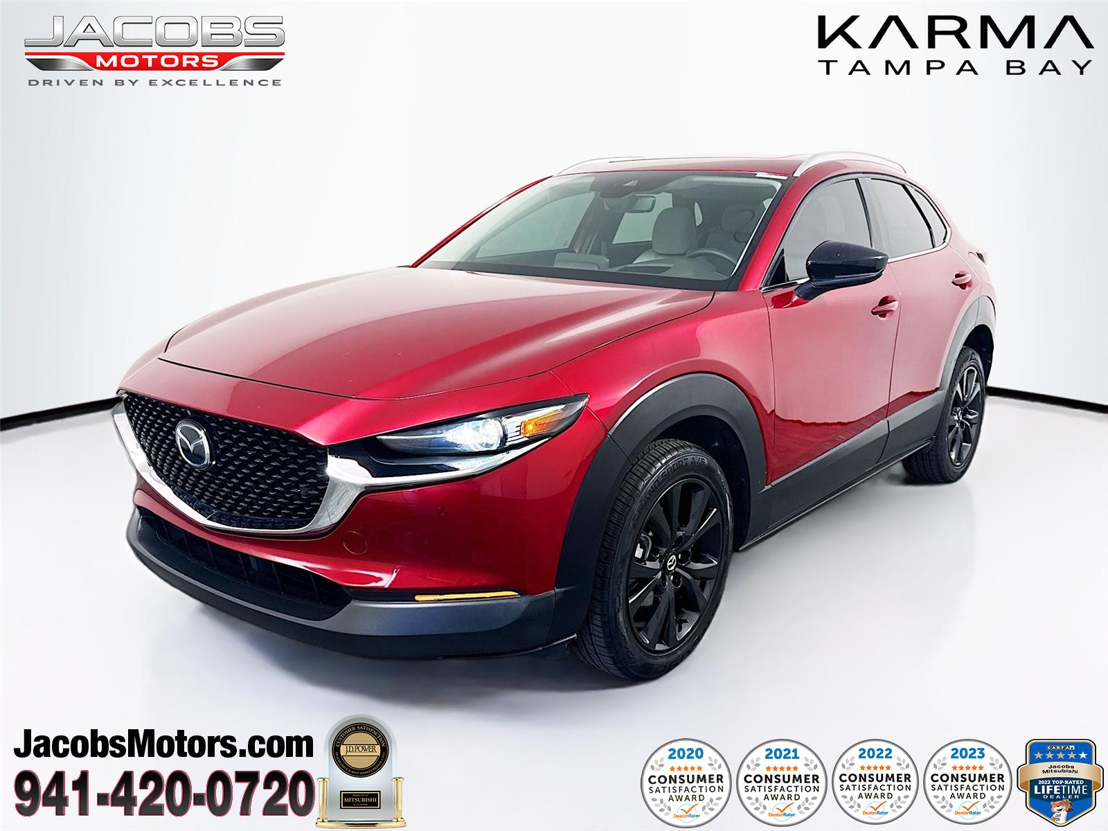 Soul Red Crystal Metallic 2022 Mazda CX-30 2.5 Turbo Premium Plus AWD SUV / Crossover All-Wheel Drive Automatic