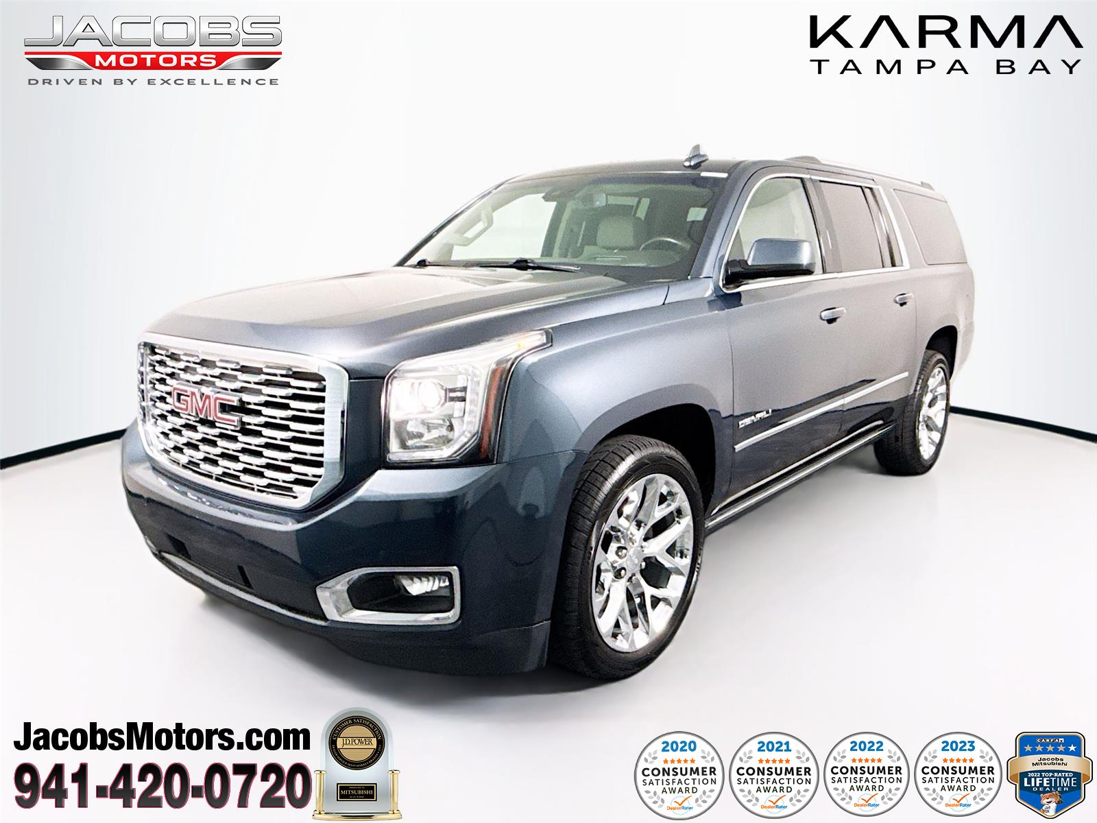 Gray (Dark Sky Metallic) 2020 GMC Yukon XL Denali 4WD SUV / Crossover Four-Wheel Drive Automatic