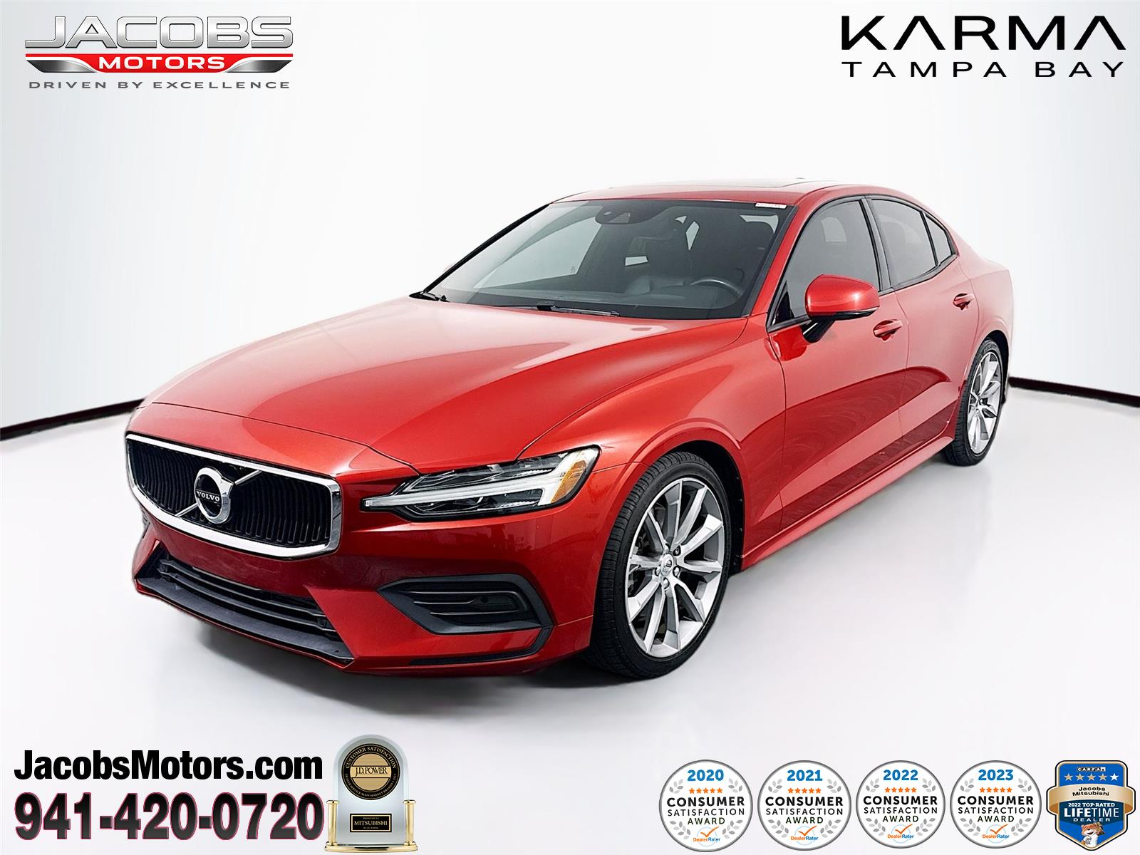 Fusion Red Metallic 2019 Volvo S60 T5 Momentum FWD Sedan Front-Wheel Drive Automatic