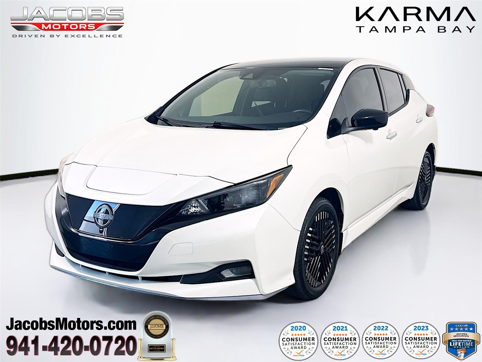 Super Black 2023 Nissan LEAF SV Plus FWD Hatchback Front-Wheel Drive Automatic