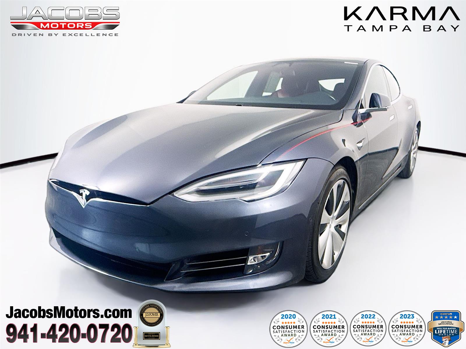 Midnight Silver Metallic 2021 Tesla Model S Long Range Plus AWD Sedan All-Wheel Drive Automatic