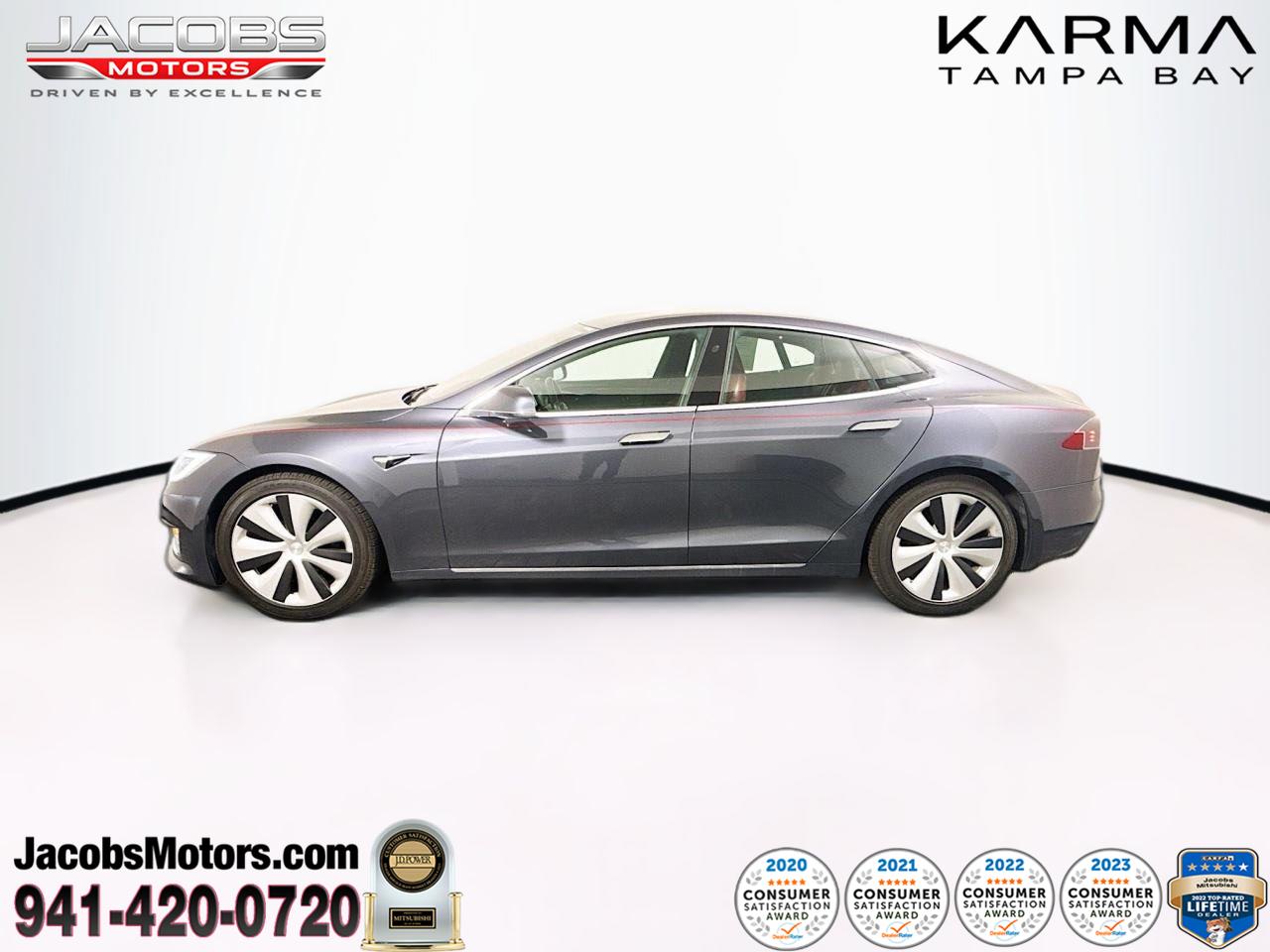 Midnight Silver Metallic 2021 Tesla Model S Long Range Plus AWD Sedan All-Wheel Drive Automatic