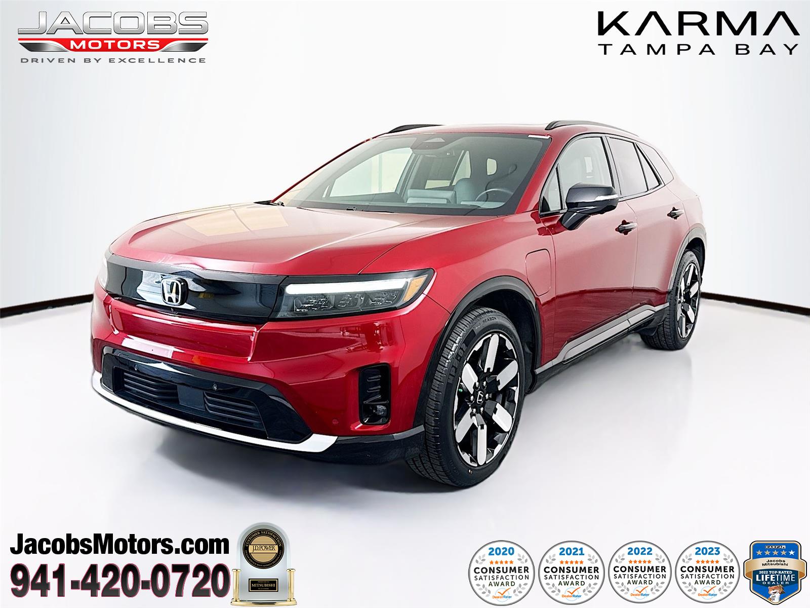 Scarlet Red Metallic 2024 Honda Prologue Elite AWD SUV / Crossover All-Wheel Drive 1-Speed Dual Clutch