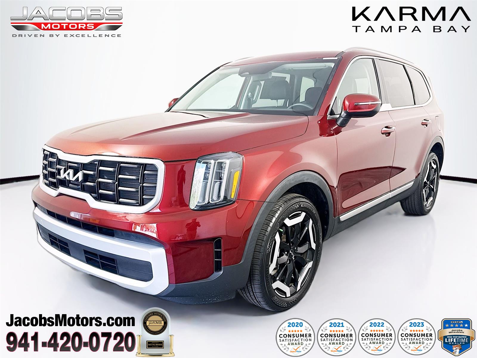 Dawning Red 2024 Kia Telluride S FWD SUV / Crossover Front-Wheel Drive 8-Speed Automatic