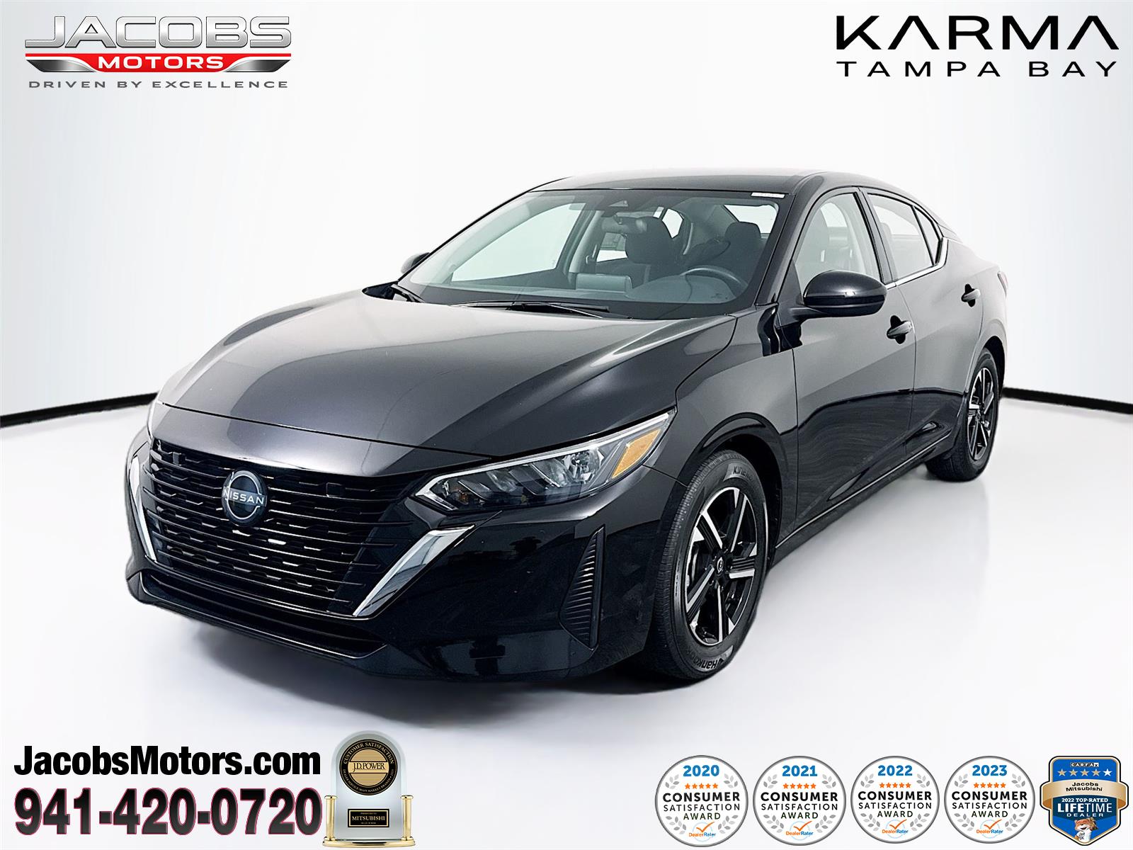 Super Black 2025 Nissan Sentra SV FWD Sedan Front-Wheel Drive Continuously Variable Transmission