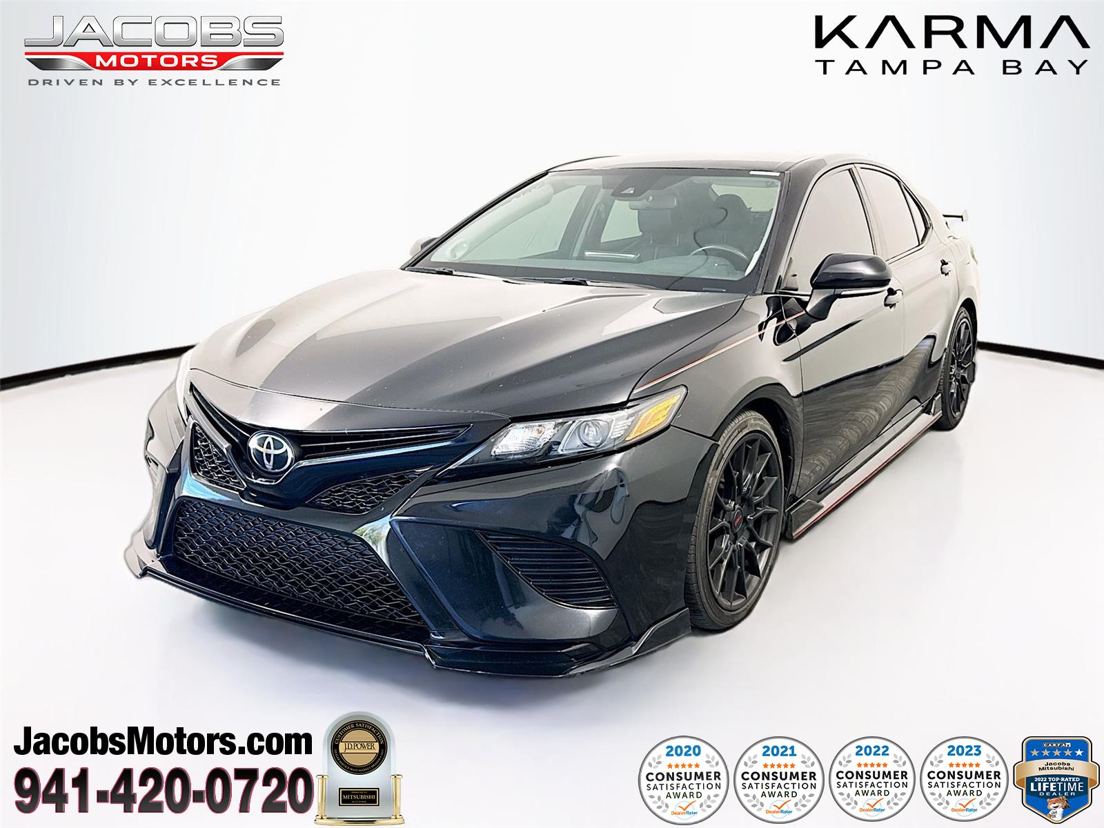 Midnight Black Metallic 2022 Toyota Camry TRD FWD Sedan Front-Wheel Drive 8-Speed Automatic