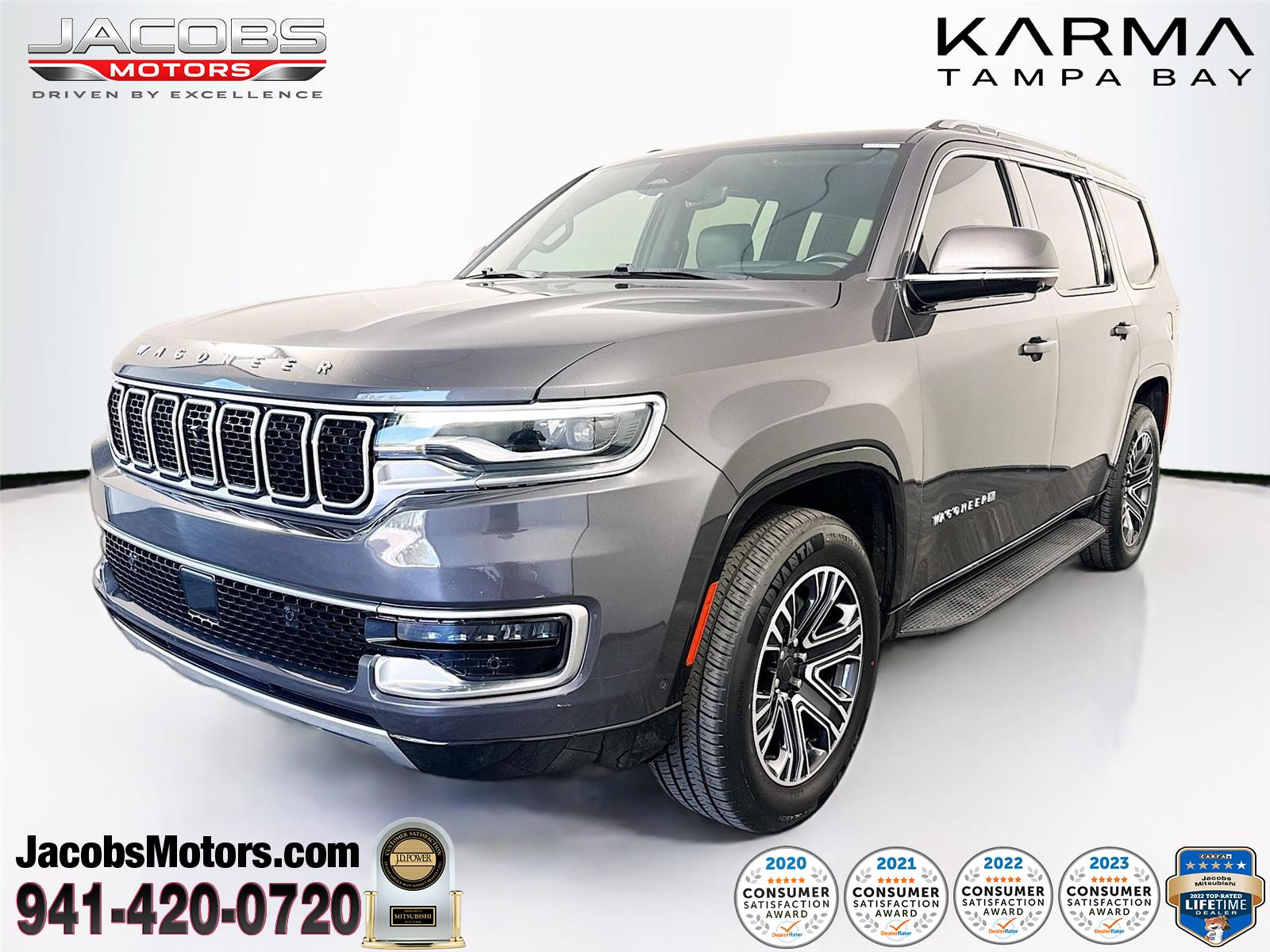 Baltic Gray Metallic Clearcoat 2022 Jeep Wagoneer Series III RWD SUV / Crossover 4X2 8-Speed Automatic