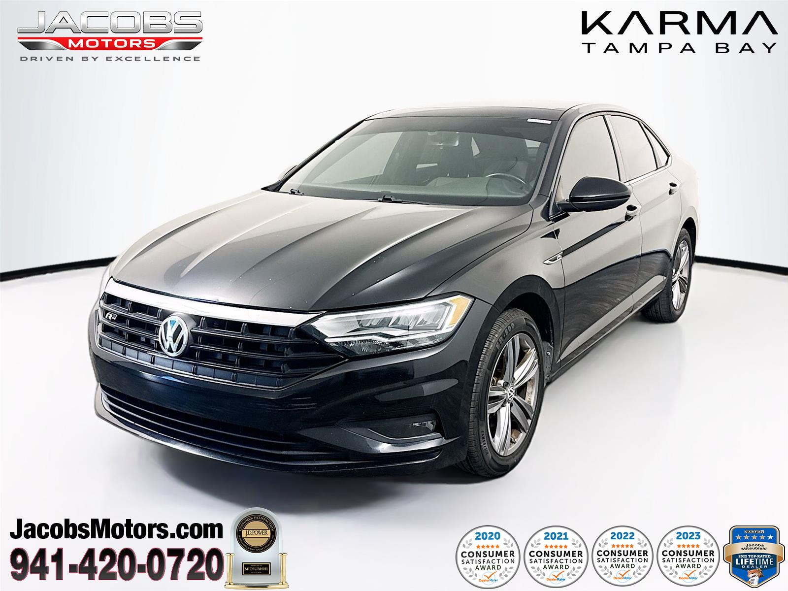 Deep Black Pearl 2019 Volkswagen Jetta R-Line FWD Sedan Front-Wheel Drive Automatic
