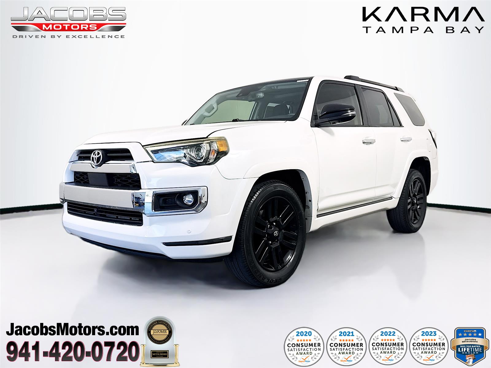 White (Blizzard Pearl) 2022 Toyota 4Runner Limited RWD SUV / Crossover 4X2 5-Speed Automatic