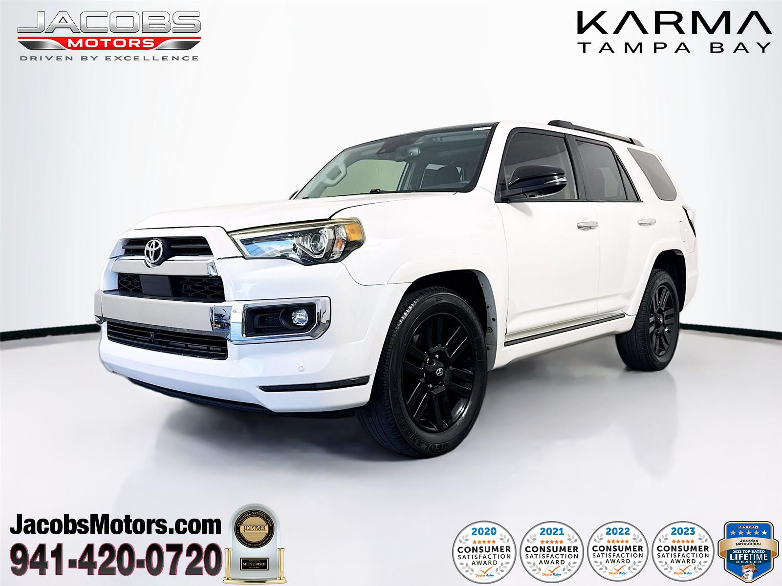 White (Blizzard Pearl) 2022 Toyota 4Runner SUV / Crossover 4X2 5-Speed Automatic