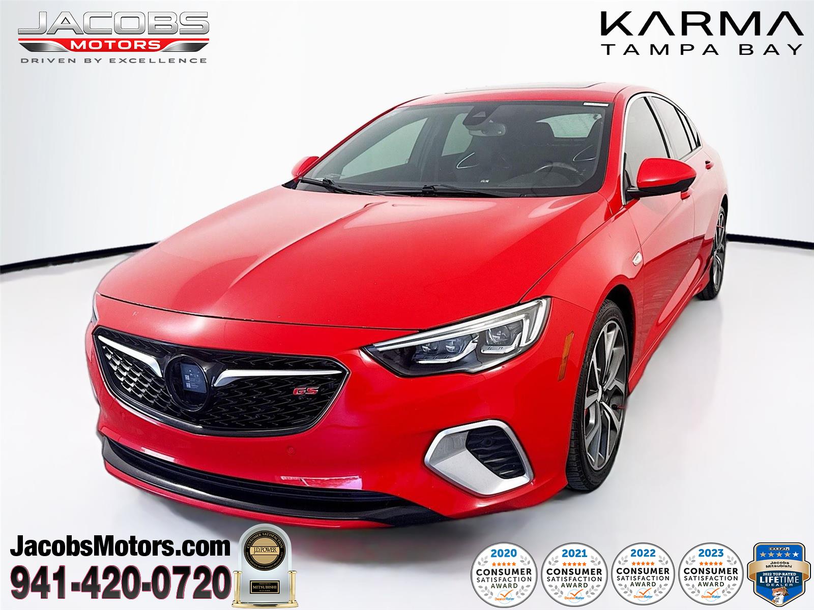 Sport Red 2018 Buick Regal Sportback GS AWD Sedan All-Wheel Drive 9-Speed Automatic