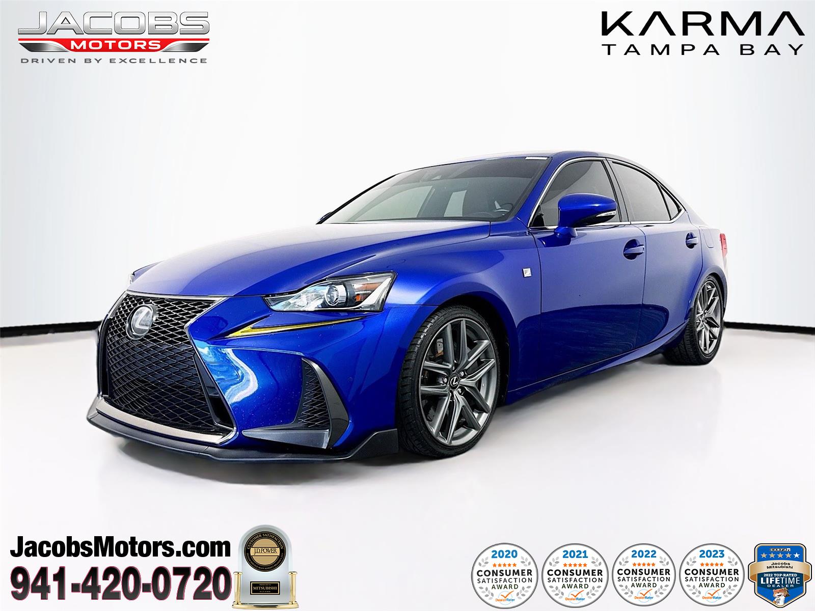 Ultrasonic Blue Mica 2.0 2018 Lexus IS 300 RWD Sedan Rear-Wheel Drive Automatic