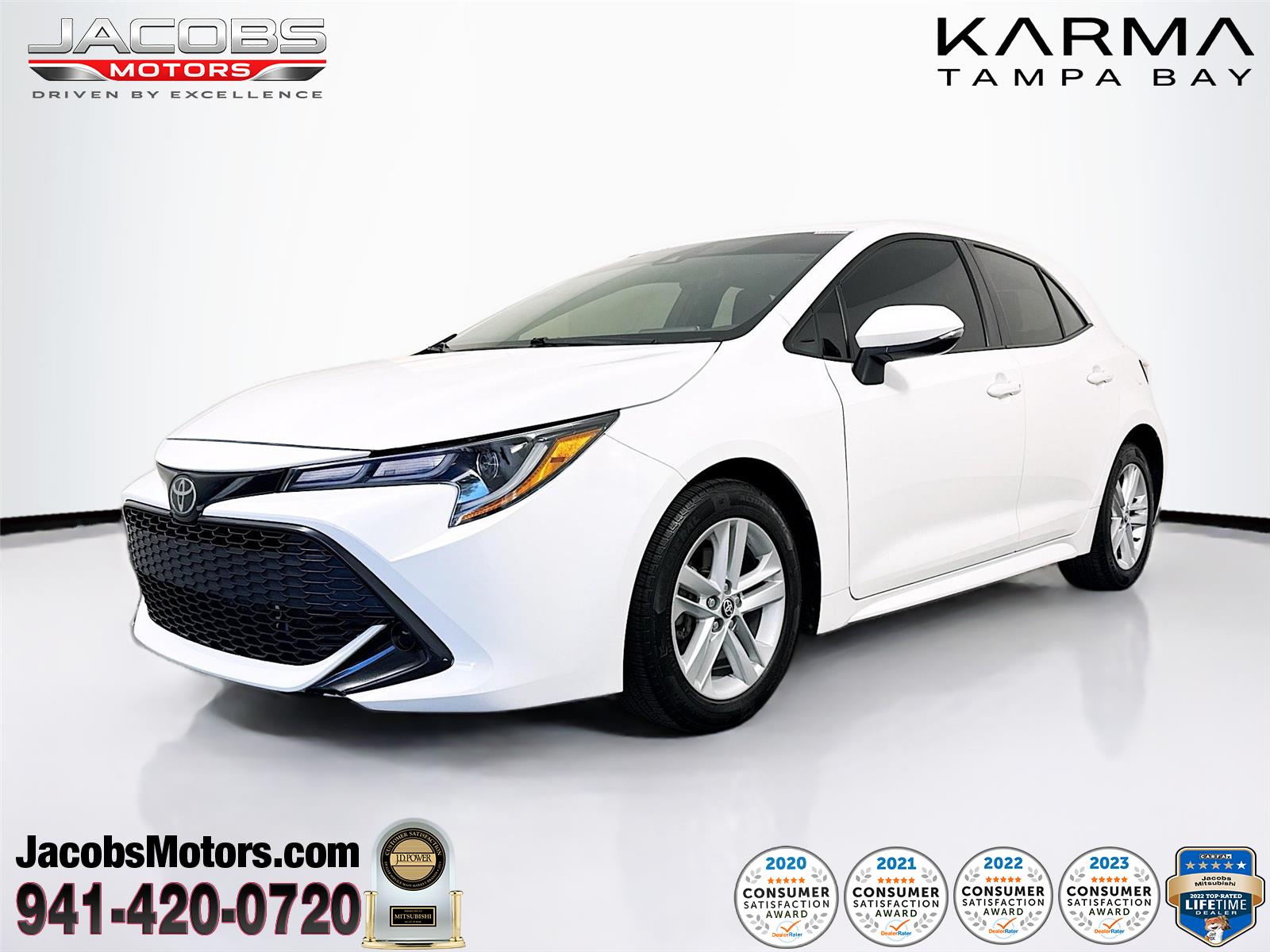 Super White 2022 Toyota Corolla Hatchback SE FWD Hatchback Front-Wheel Drive Continuously Variable Transmission