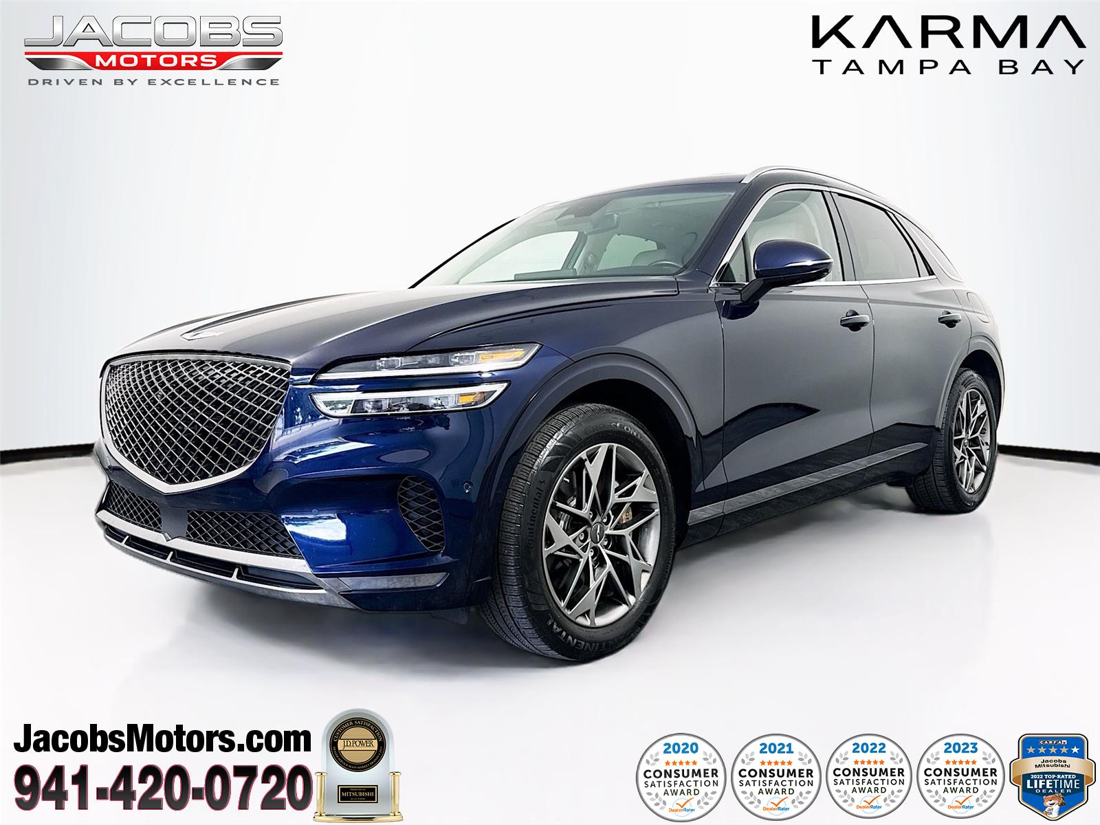 Capri Blue 2023 Genesis GV70 2.5T AWD SUV / Crossover All-Wheel Drive Automatic