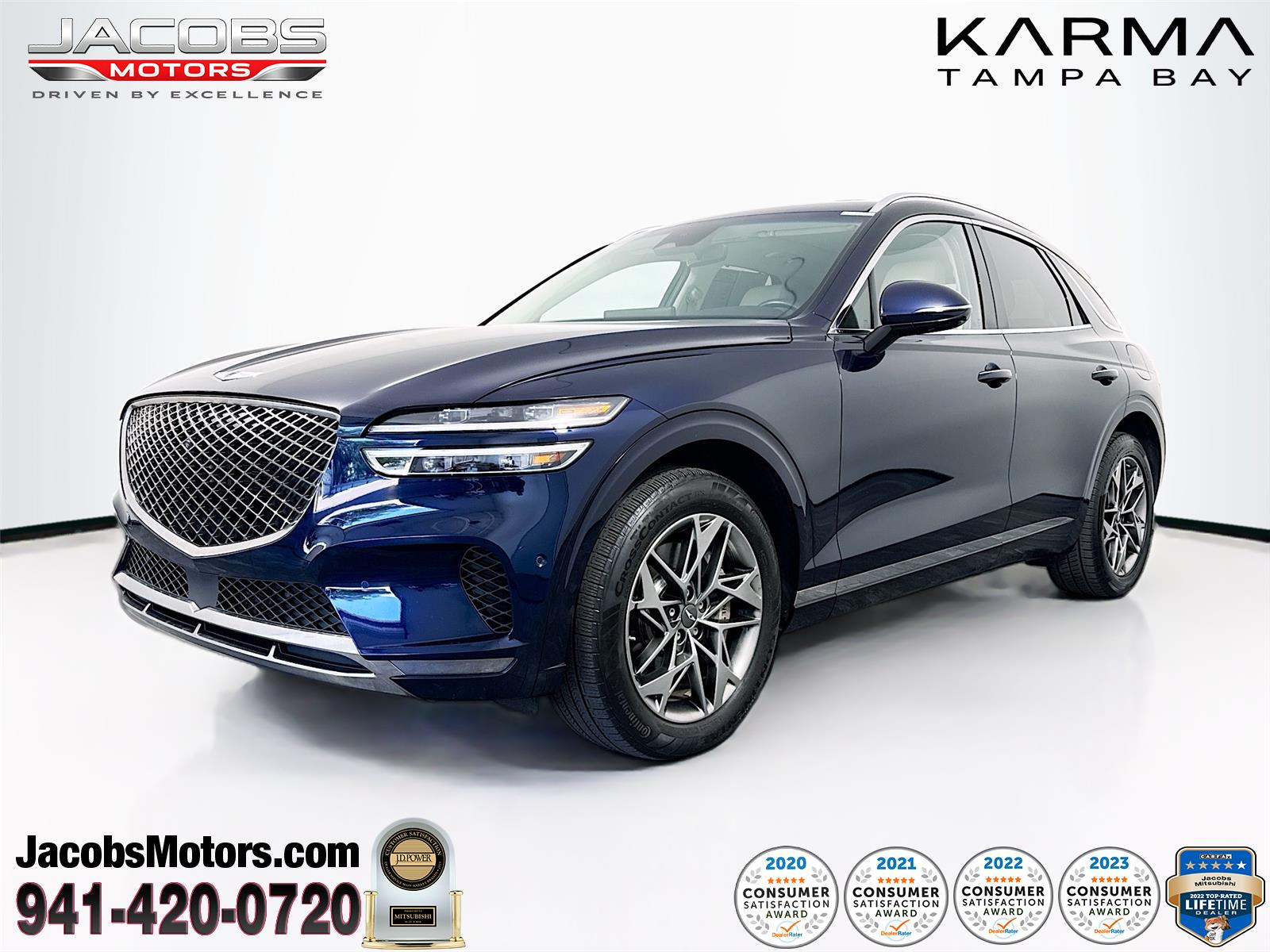 Capri Blue 2023 Genesis GV70 2.5T AWD SUV / Crossover All-Wheel Drive Automatic