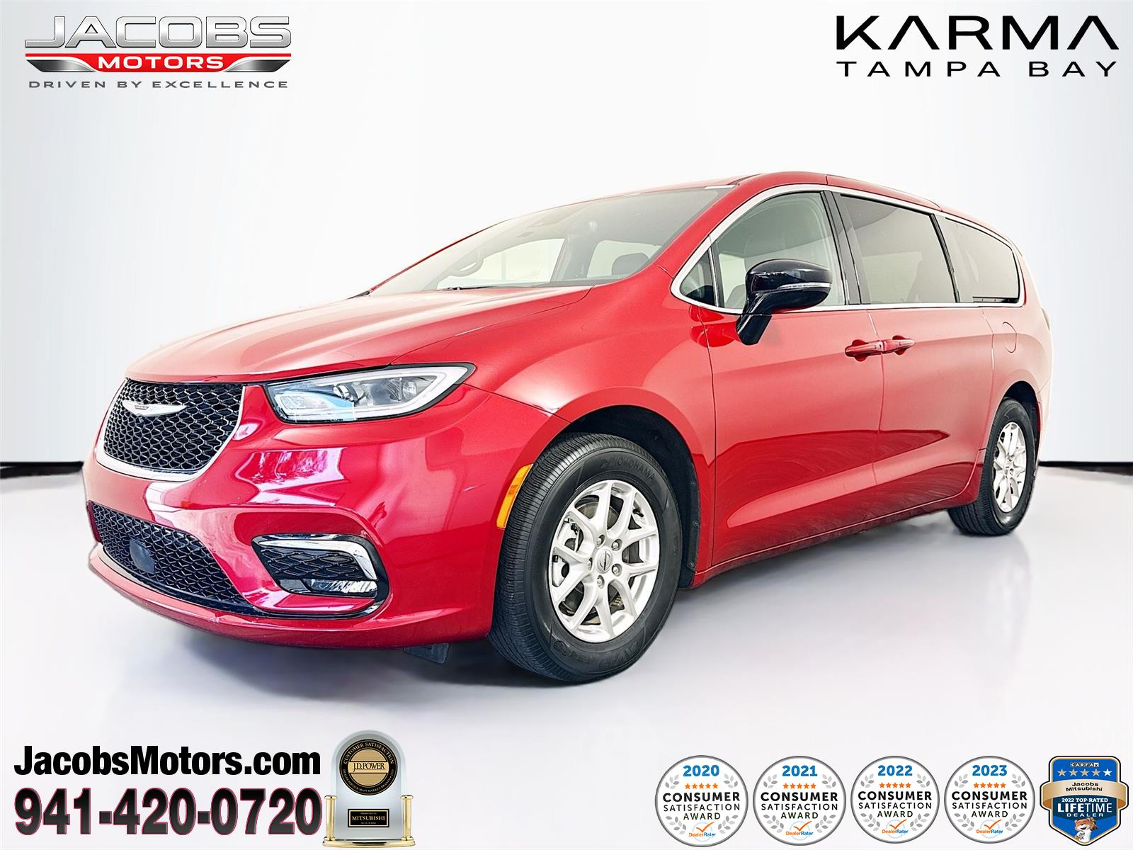 Red Hot Pearlcoat 2025 Chrysler Pacifica Select FWD Minivan Front-Wheel Drive 9-Speed Automatic