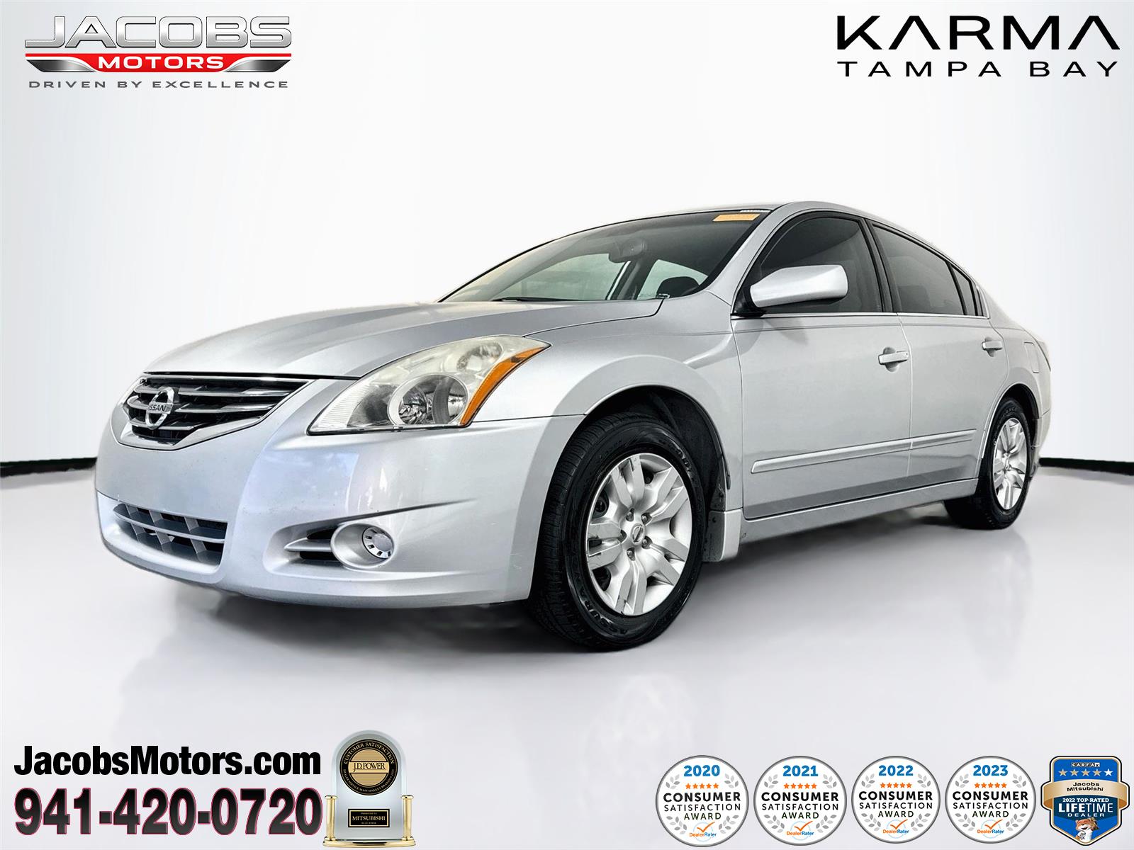 Brilliant Silver Metallic 2012 Nissan Altima 2.5 S Sedan Front-Wheel Drive Continuously Variable Transmission