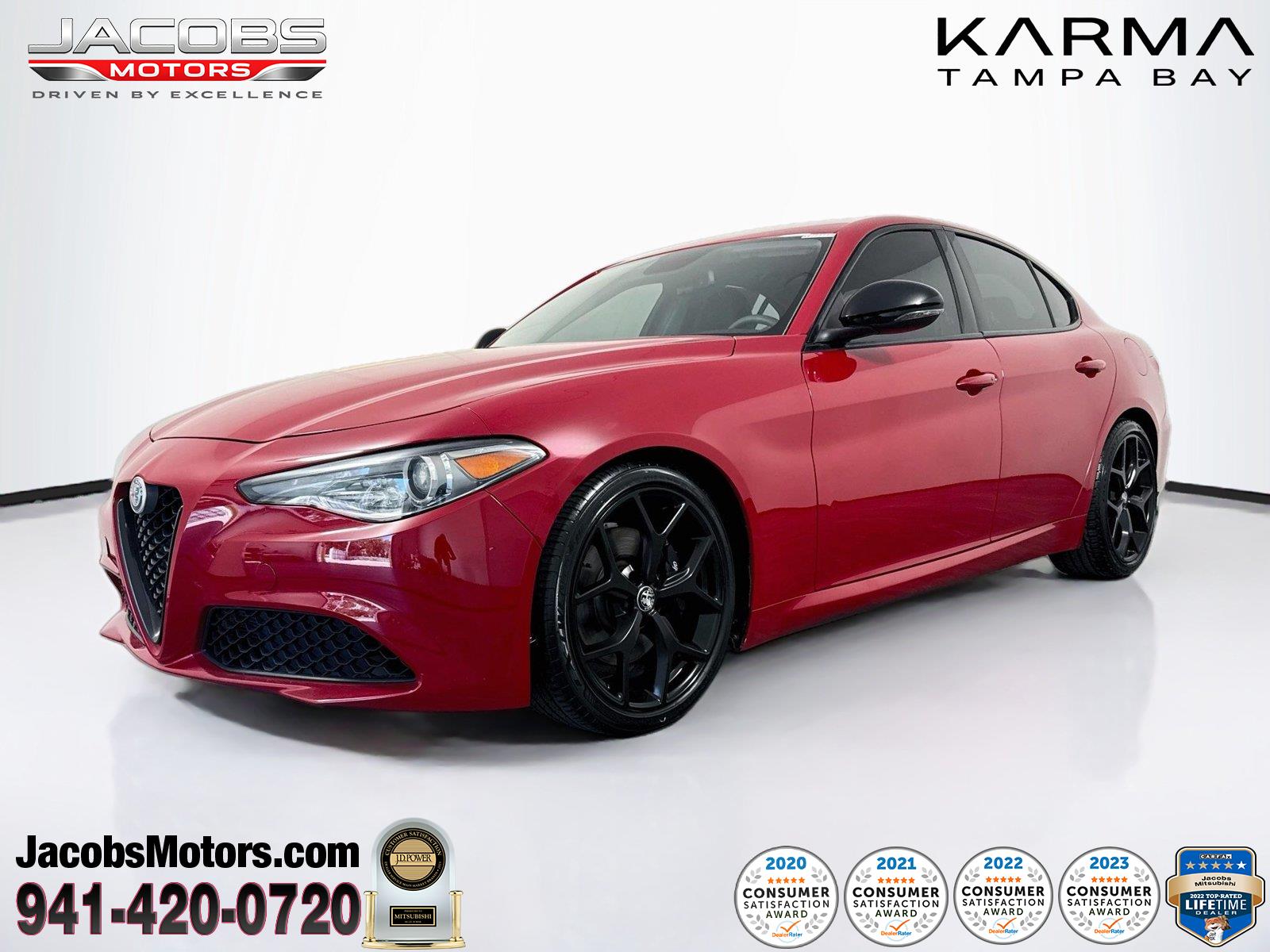 Alfa Rosso 2019 Alfa Romeo Giulia Sedan Rear-Wheel Drive Automatic