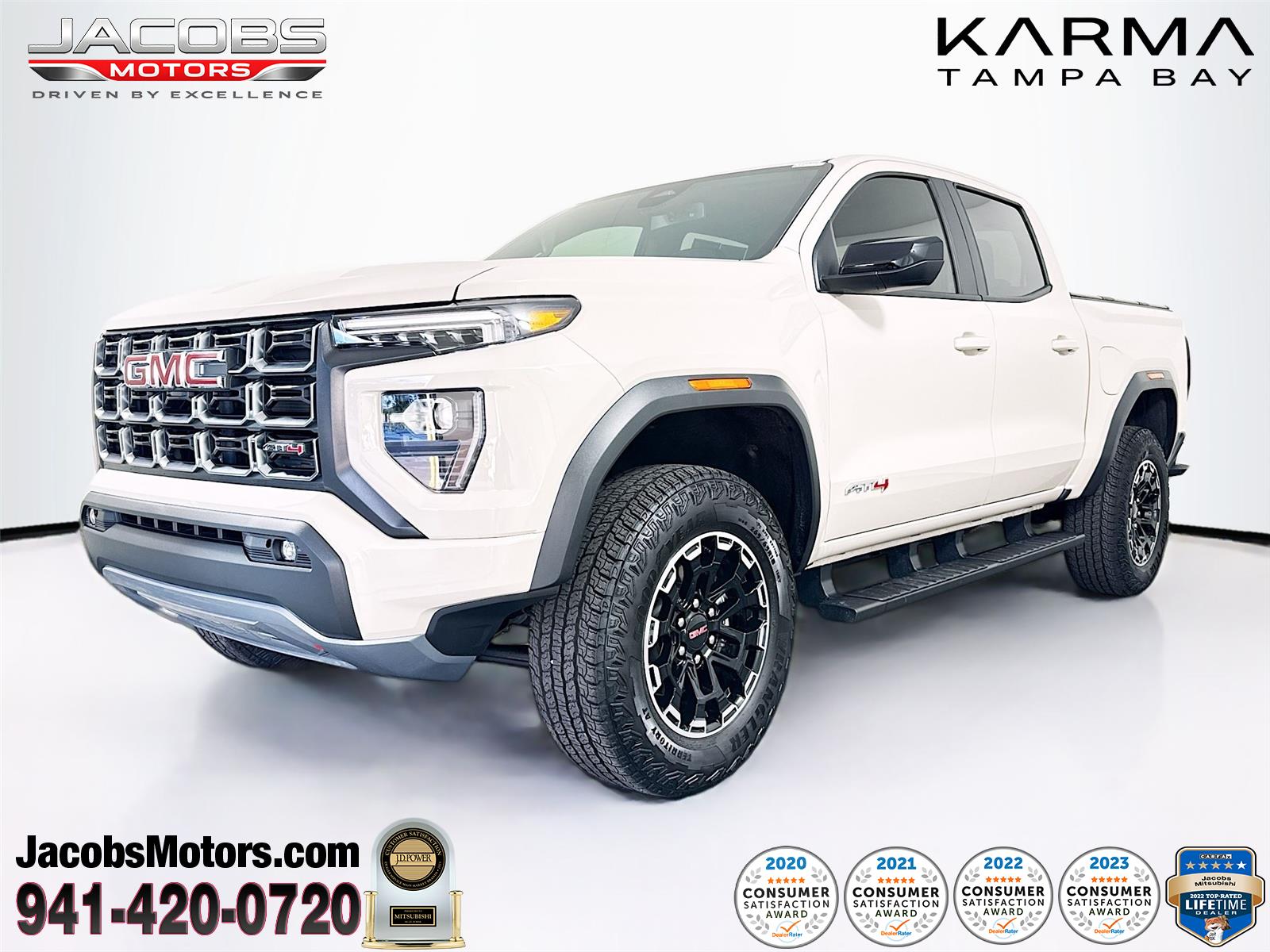 Summit White 2026 GMC Canyon Pickup Truck Four-Wheel Drive 8-Speed Automatic