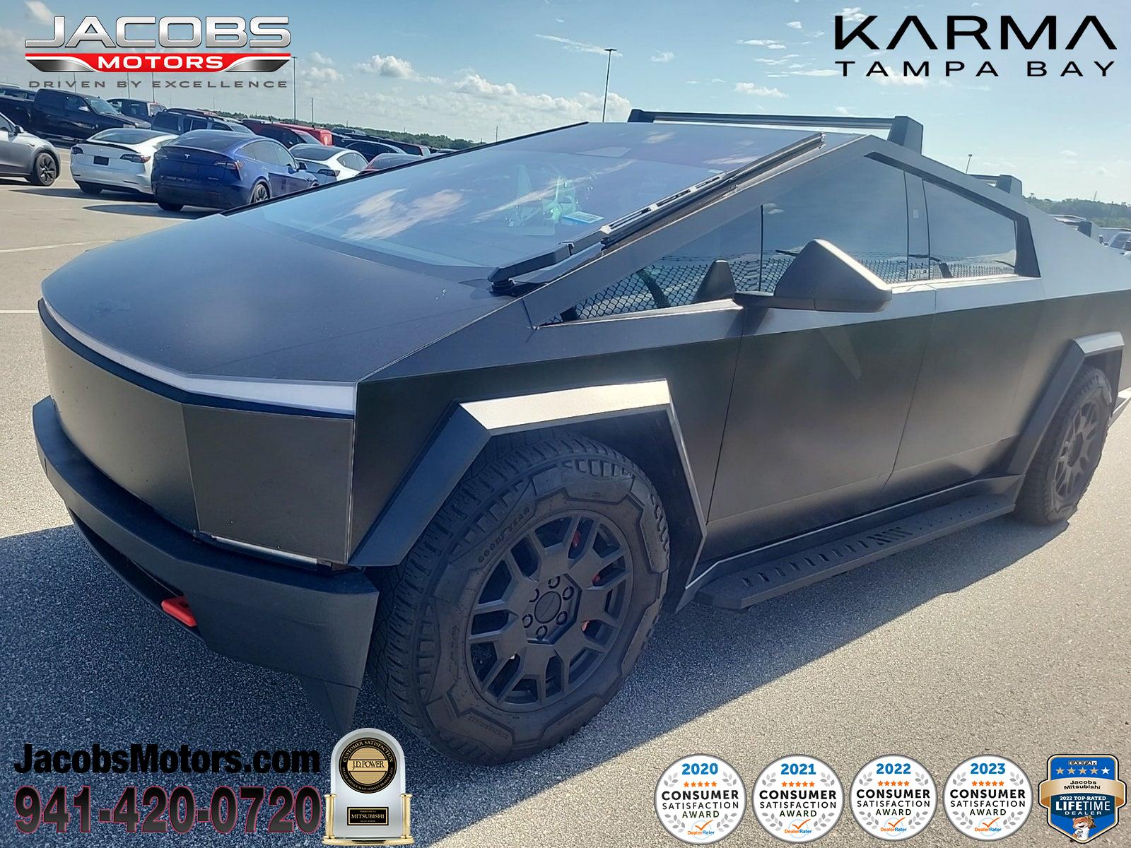 Black 2024 Tesla Cybertruck Pickup Truck All-Wheel Drive Automatic