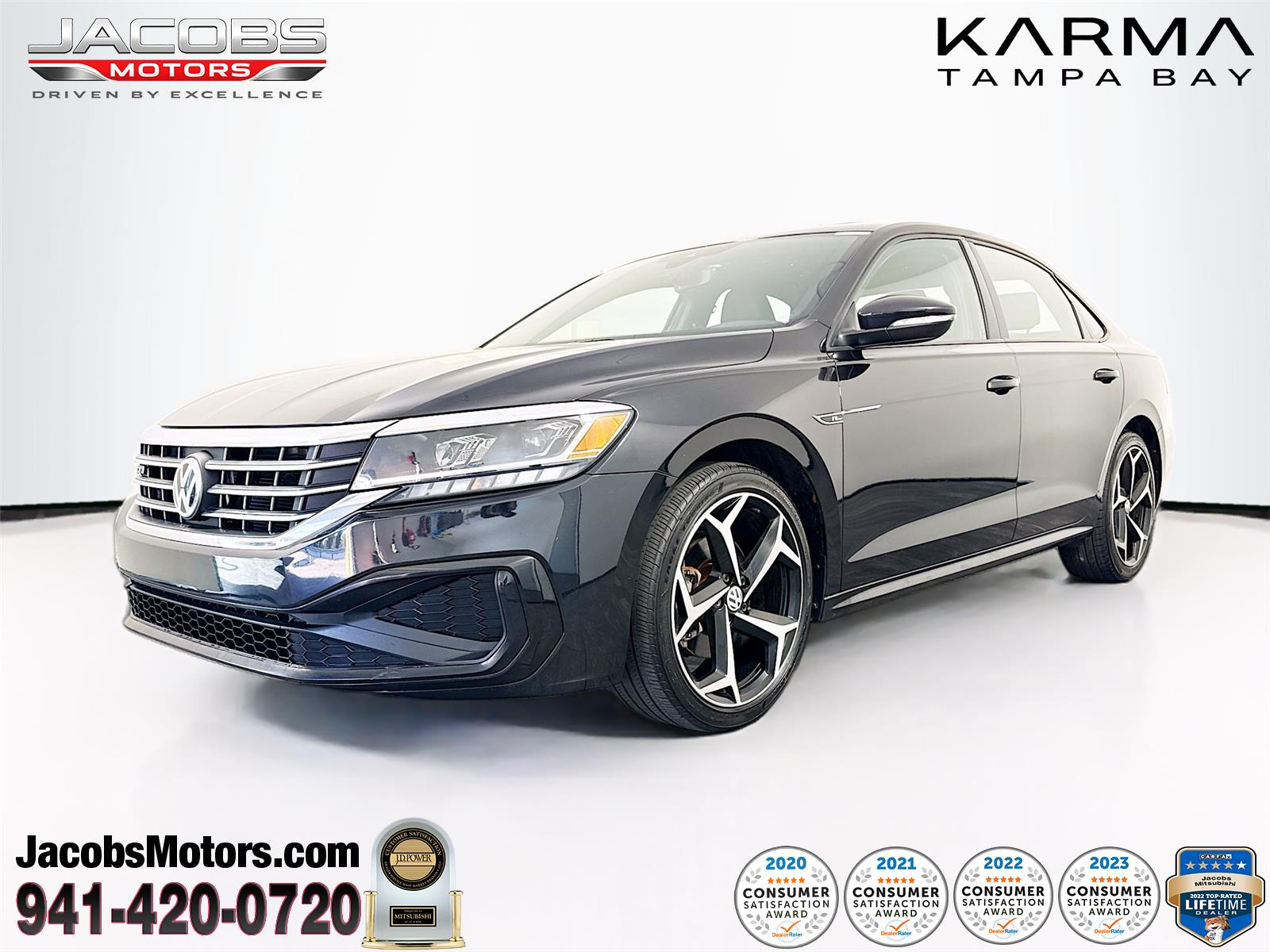 Deep Black Pearl 2021 Volkswagen Passat Sedan Front-Wheel Drive Automatic