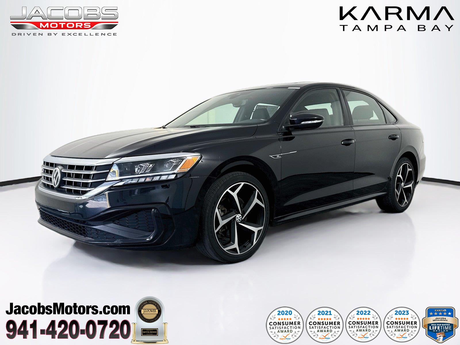 Deep Black Pearl 2021 Volkswagen Passat Sedan Front-Wheel Drive Automatic