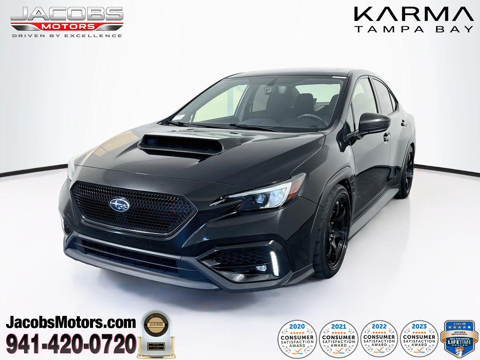 Crystal Black Silica 2023 Subaru WRX Sedan All-Wheel Drive Manual