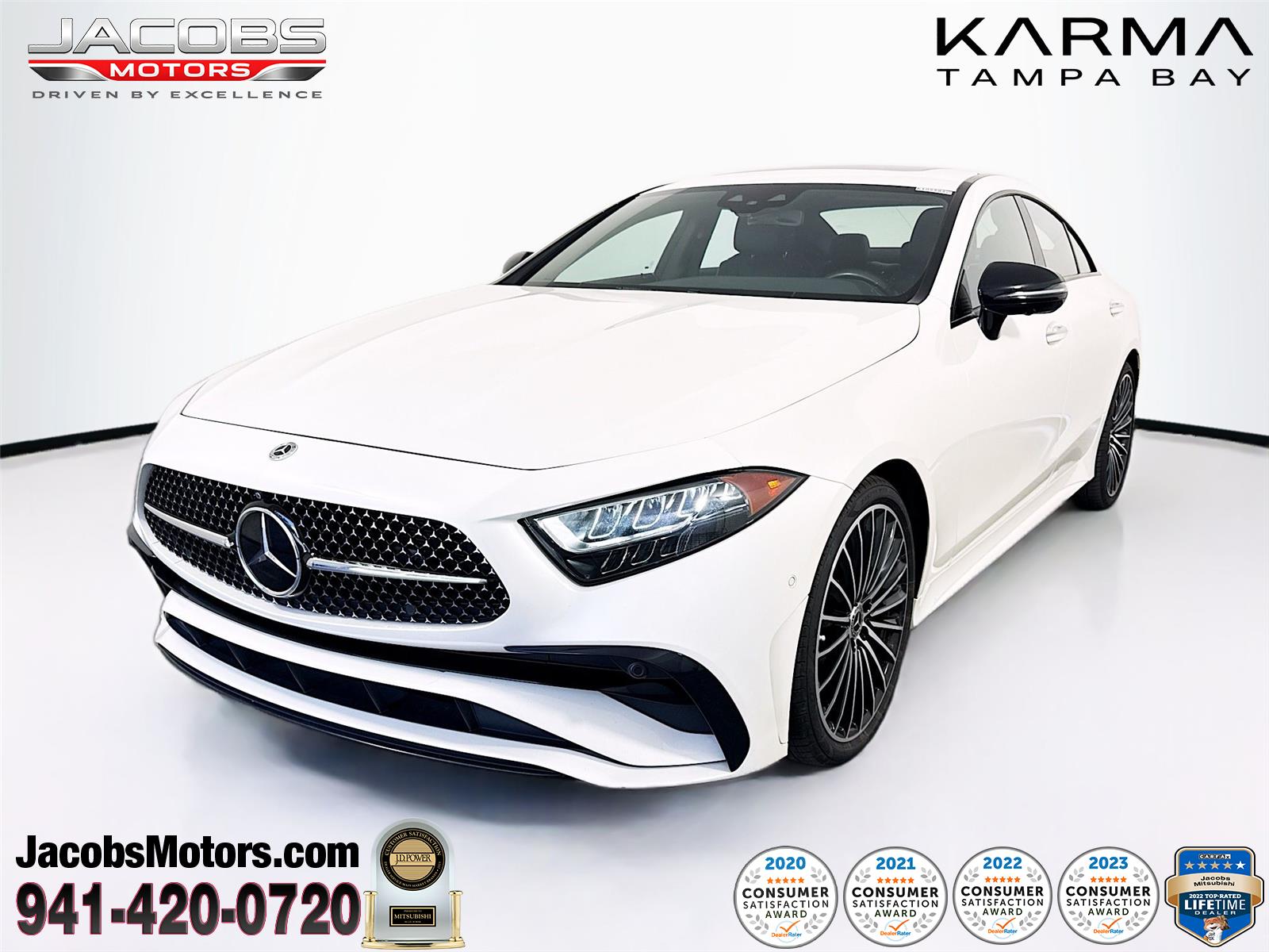 Polar White 2023 Mercedes-Benz CLS Coupe All-Wheel Drive Automatic