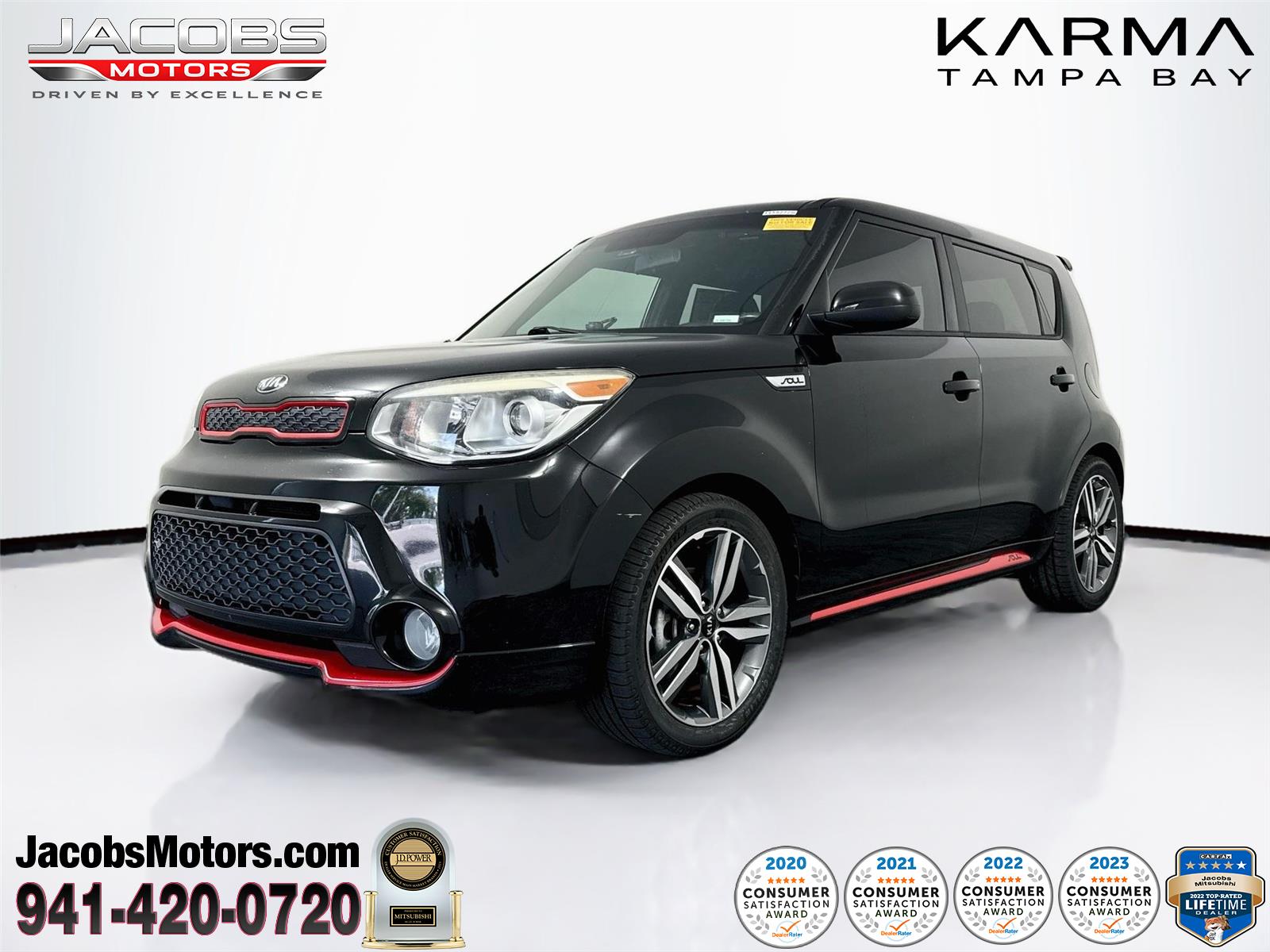 Shadow Black 2015 Kia Soul Wagon Front-Wheel Drive 6-Speed Automatic