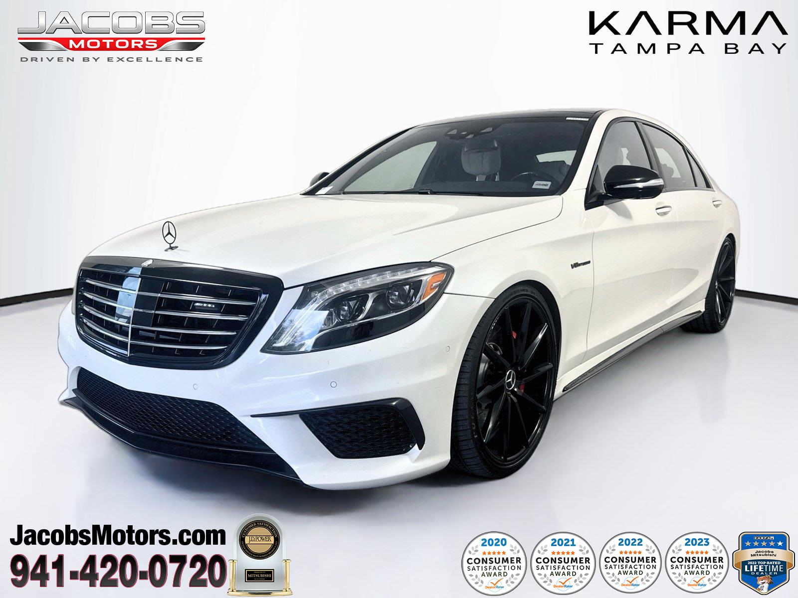 designo Diamond White Metallic 2017 Mercedes-Benz S-Class Sedan All-Wheel Drive Automatic