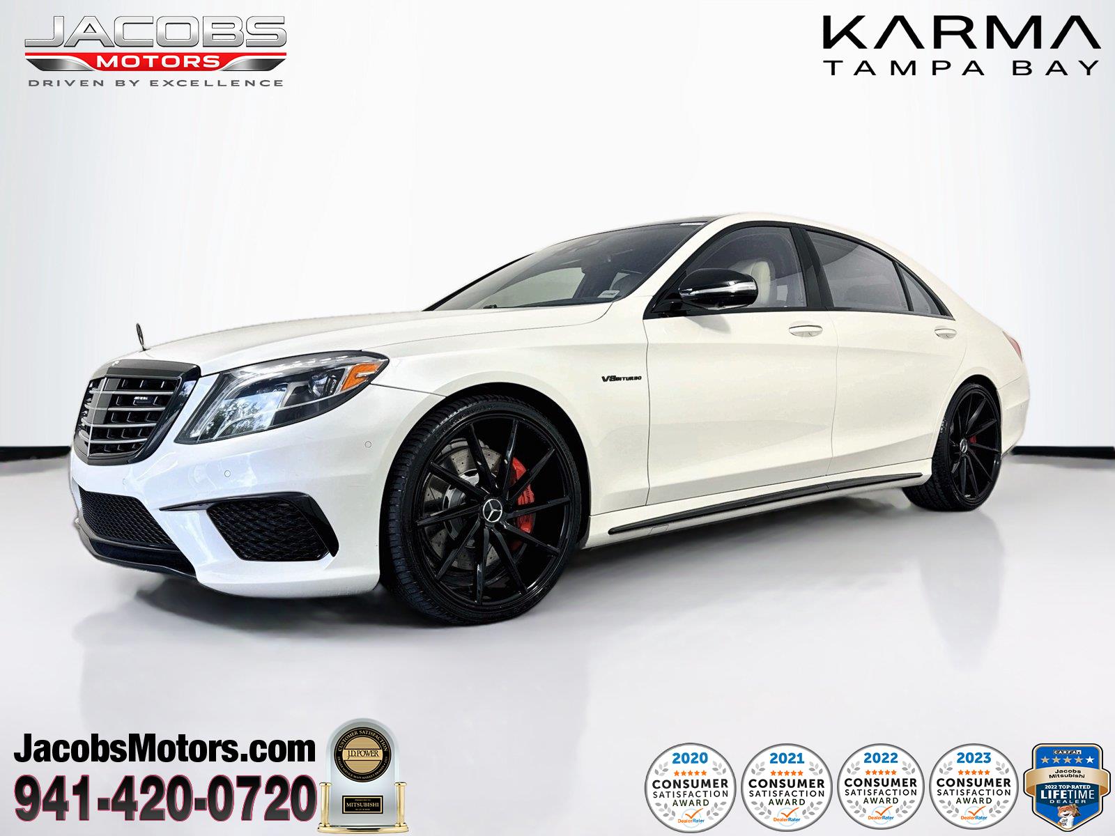 designo Diamond White Metallic 2017 Mercedes-Benz S-Class Sedan All-Wheel Drive Automatic