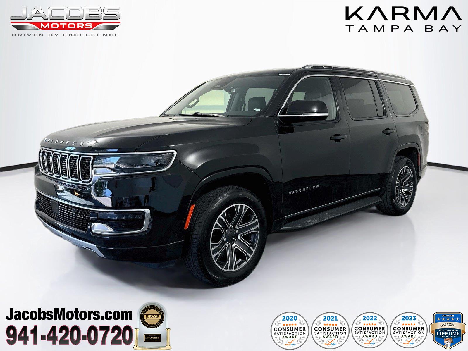 Diamond Black Crystal Pearlcoat 2024 Jeep Wagoneer SUV / Crossover 4X2 8-Speed Automatic