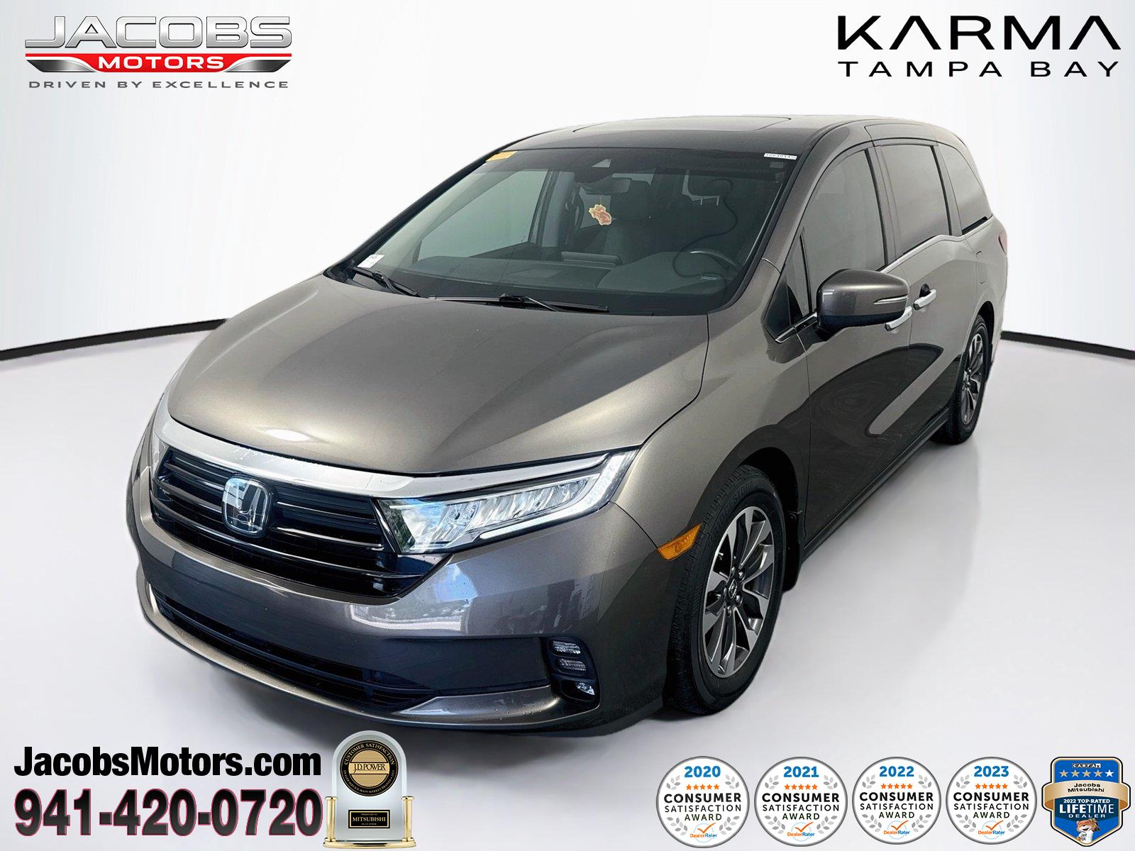 Pacific Pewter Metallic 2022 Honda Odyssey Minivan Front-Wheel Drive Automatic
