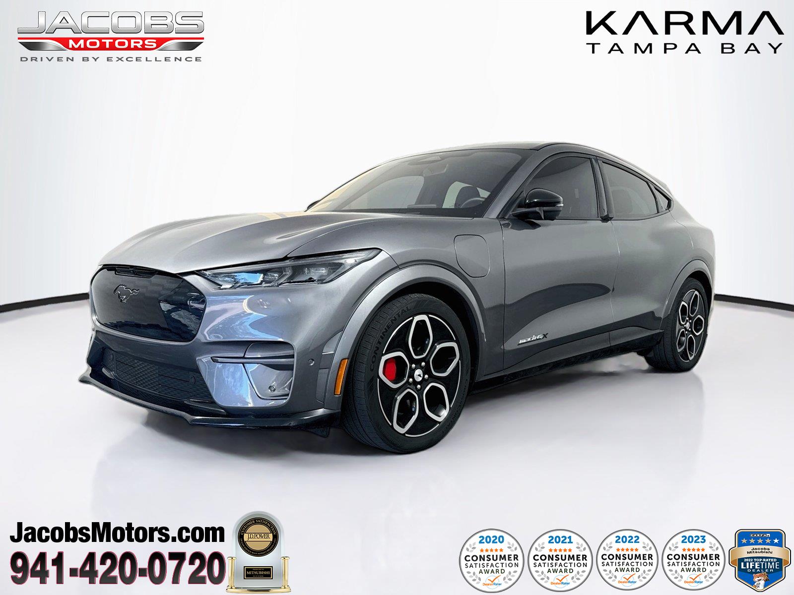 Carbonized Gray 2023 Ford Mustang Mach-E SUV / Crossover All-Wheel Drive 1-Speed Dual Clutch