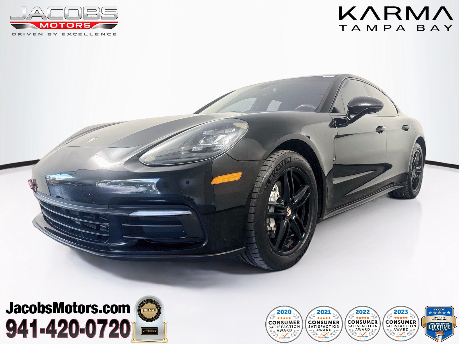 Black 2017 Porsche Panamera Sedan All-Wheel Drive Automatic