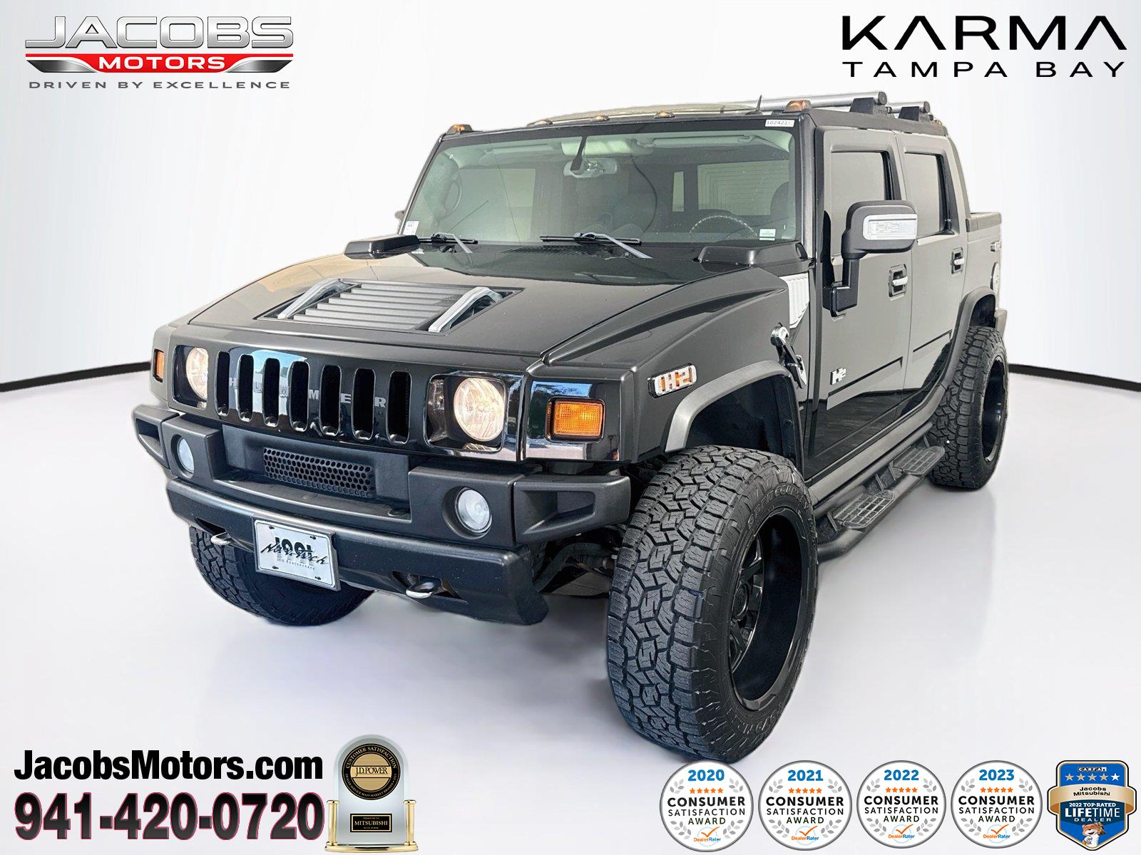 Black 2006 Hummer H2 SUT SUV / Crossover Four-Wheel Drive 4-Speed Automatic
