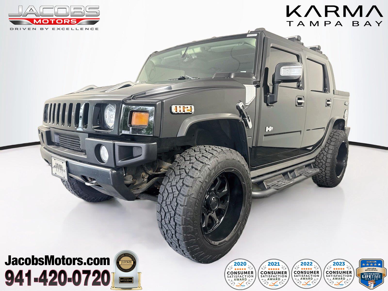 Black 2006 Hummer H2 SUT SUV / Crossover Four-Wheel Drive 4-Speed Automatic