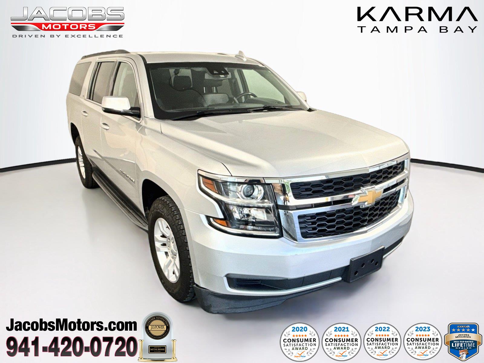 Silver Ice Metallic 2019 Chevrolet Suburban SUV / Crossover Four-Wheel Drive 6-Speed Automatic