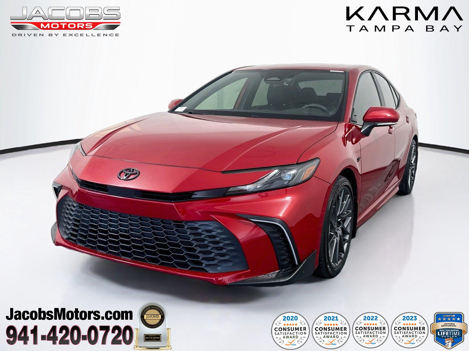 Supersonic Red 2025 Toyota Camry Sedan Front-Wheel Drive Continuously Variable Transmission