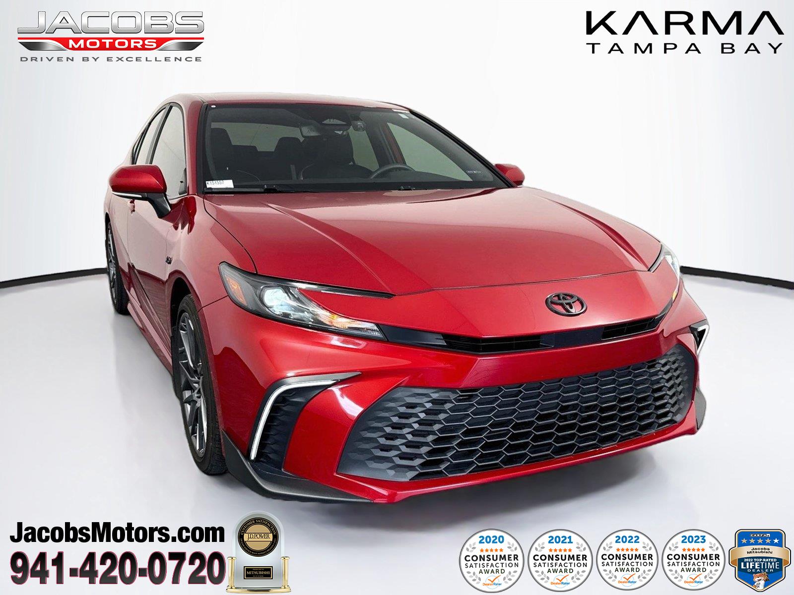 Supersonic Red 2025 Toyota Camry Sedan Front-Wheel Drive Continuously Variable Transmission