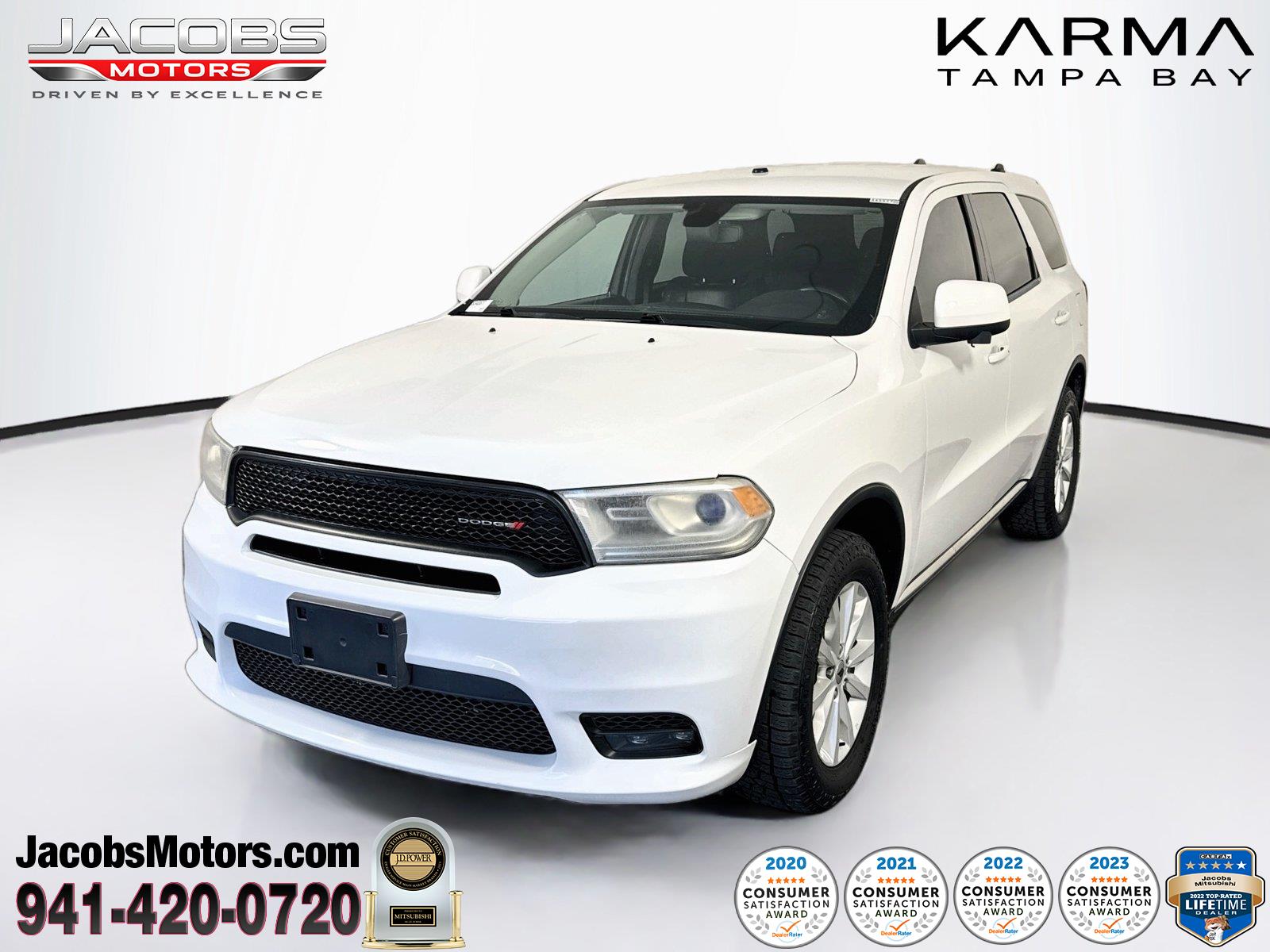 White Knuckle Clearcoat 2020 Dodge Durango SUV / Crossover All-Wheel Drive 8-Speed Automatic