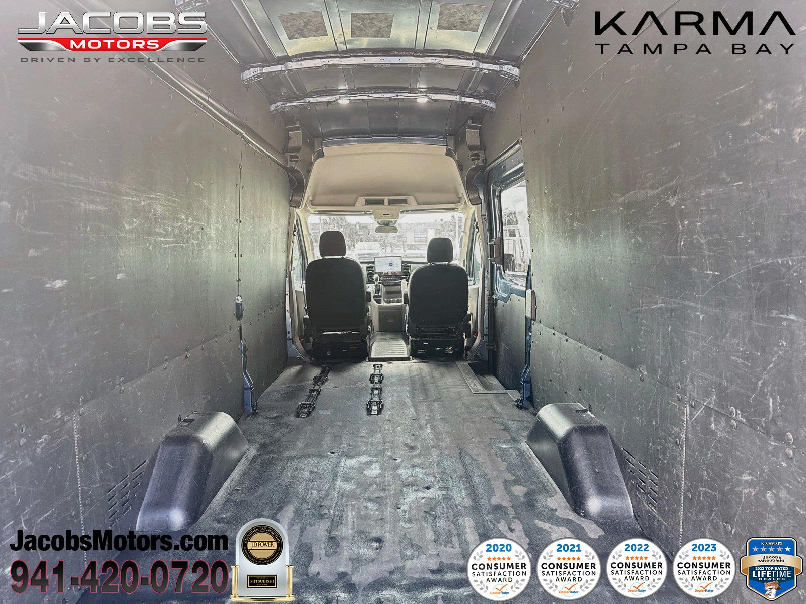 Blue 2024 Ford Transit Cargo Van Rear-Wheel Drive Automatic