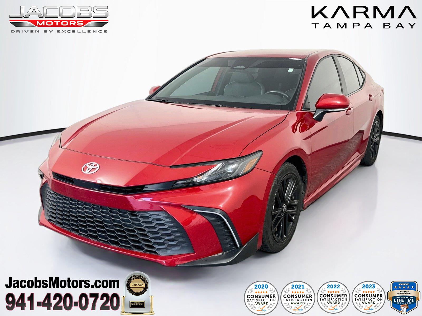 Supersonic Red 2025 Toyota Camry Sedan Front-Wheel Drive Continuously Variable Transmission