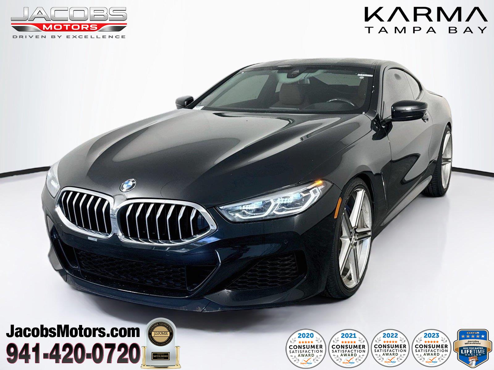 Black Sapphire Metallic 2020 BMW 8 Series Coupe All-Wheel Drive Automatic