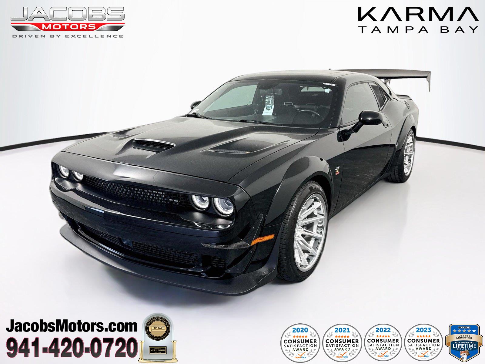 Pitch Black Clearcoat 2023 Dodge Challenger Coupe Rear-Wheel Drive 8-Speed Automatic