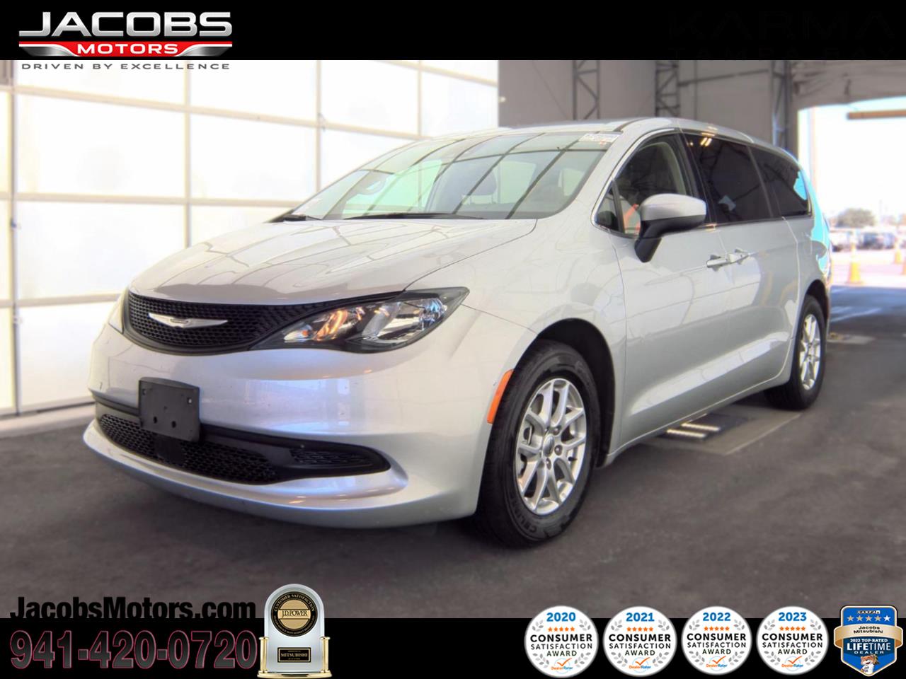 Silver Mist Clearcoat 2023 Chrysler Voyager Minivan Front-Wheel Drive 9-Speed Automatic