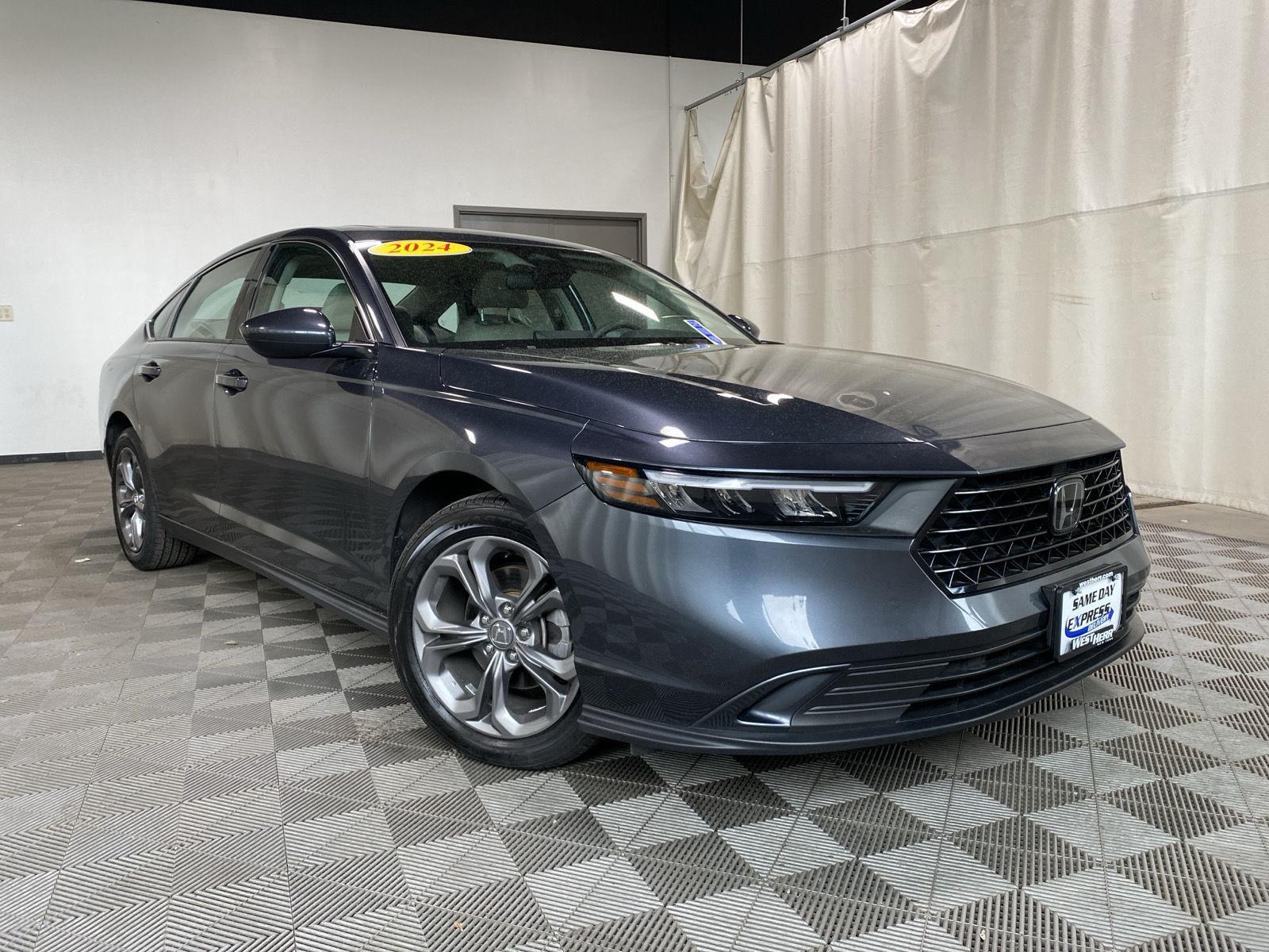 Meteorite Gray Metallic 2024 Honda Accord EX FWD Sedan Front-Wheel Drive Continuously Variable Transmission