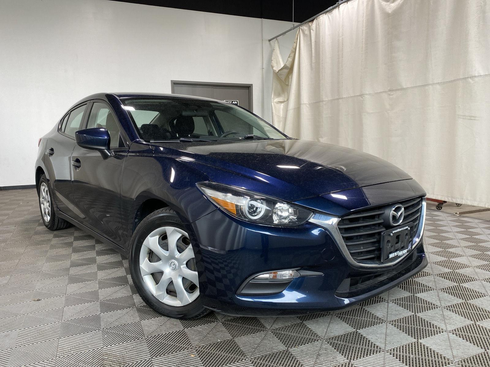 Deep Crystal Blue Mica 2017 Mazda MAZDA3 Sport Sedan Front-Wheel Drive Automatic