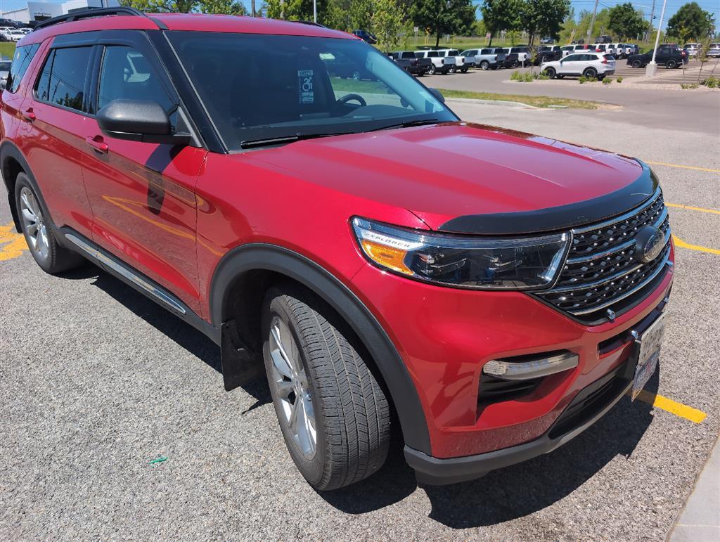 Rapid Red Metallic Tinted Clearcoat 2023 Ford Explorer SUV / Crossover All-Wheel Drive Automatic